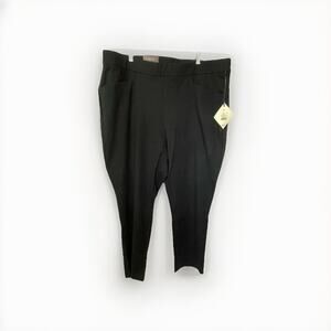 NWT Ava & Viv Women's High Rise Comfort Waist Fitted Hip/Thigh Tapered Pants 3X